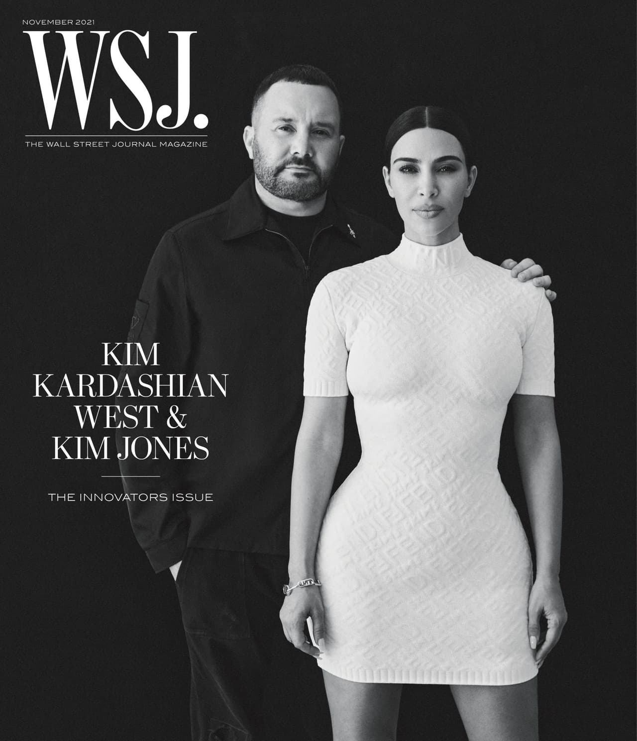 Kim Kardashian West apareció en la revista Wall Street Journal de noviembre 2021, la esta edición innovadora que celebra su premio innovador de marca.