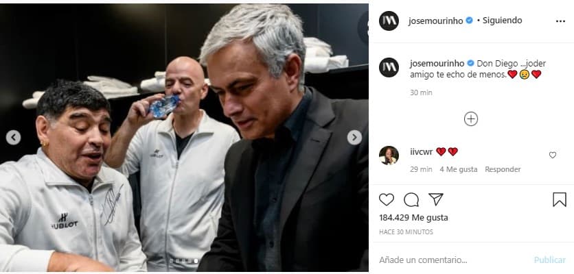 Los íconos del deporte se despidieron de Diego Armando Maradona en redes sociales.