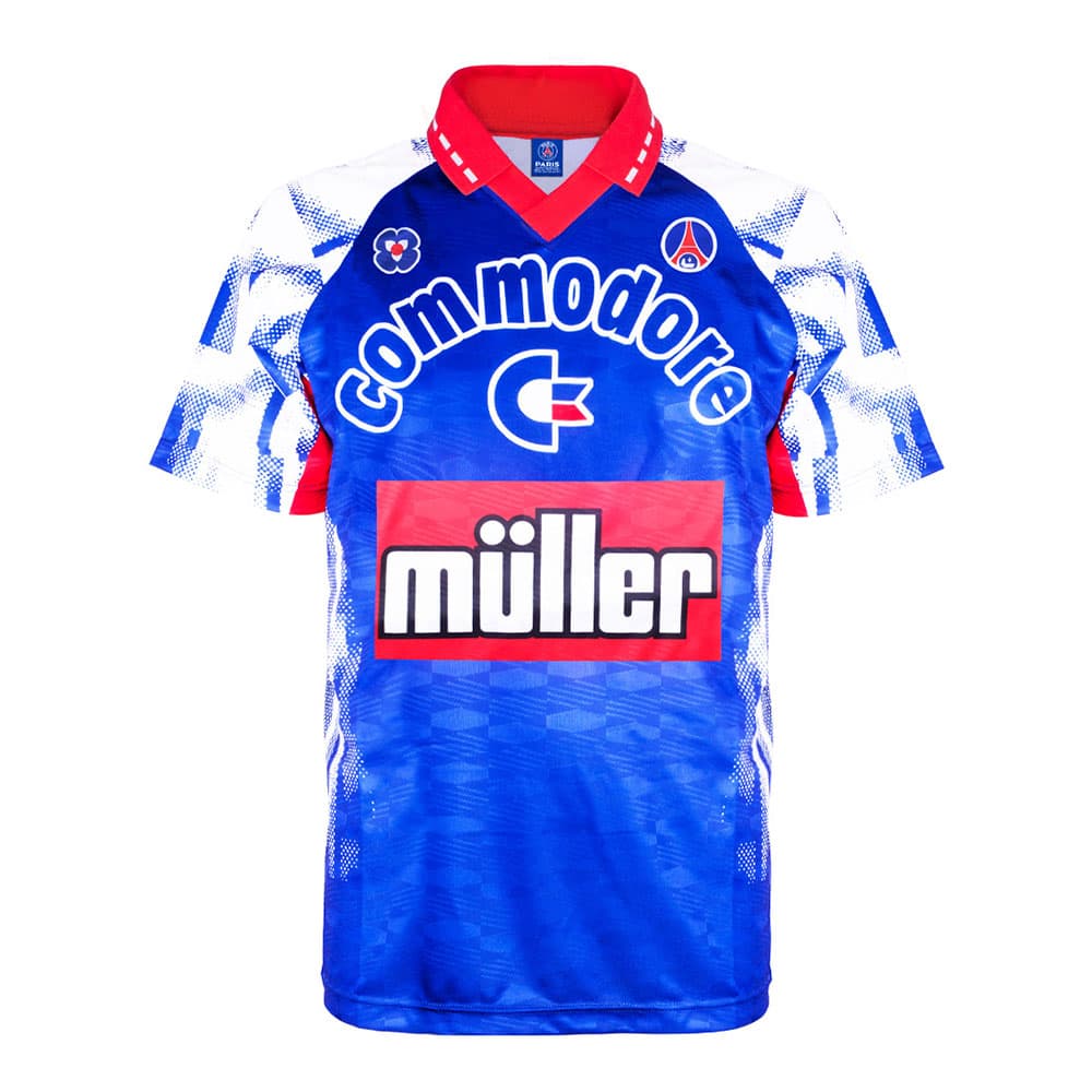 Para la siguiente temporada, la 1992-93, la camiseta de visitante era en color azul con mangas blancas con detalles en azul que daban un aspecto como si estuvieran descoloridas, algo que era inusual en las playeras del PSG.