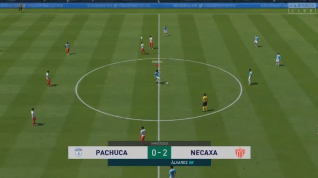 En un duelo desangelado, Carlos Guzmán de Necaxa venció 2-0 a Romario Ibarra, representante del Pachuca en la eLiga MX.