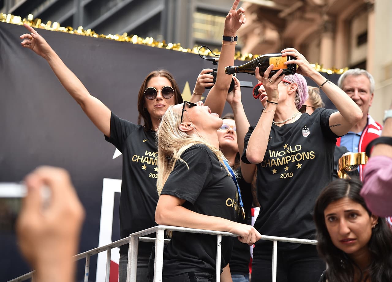 Desfile en honor de la selección fememina de EEUU