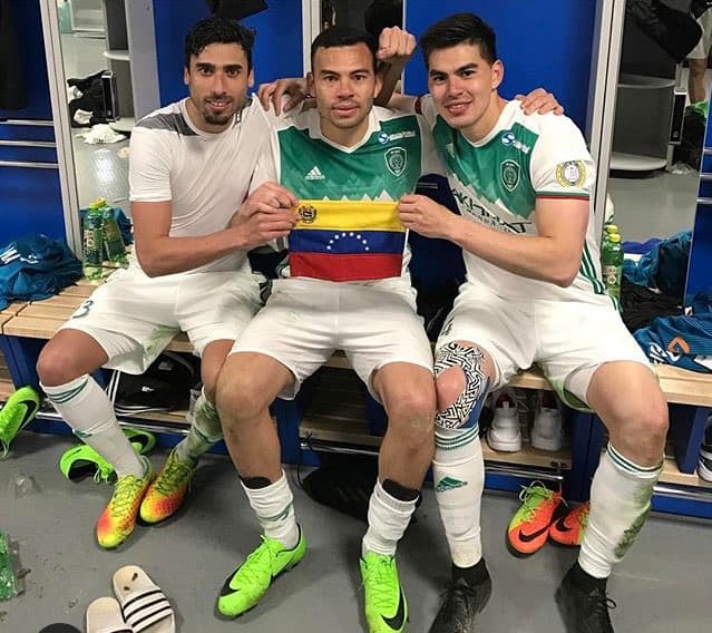 Wilker Ángel, defensa en el Terek Grozny de la Liga Premier de Rusia, envió por redes sociales y desde Rusia su muestra de apoyo para su país en medio de las dificultades que vive.