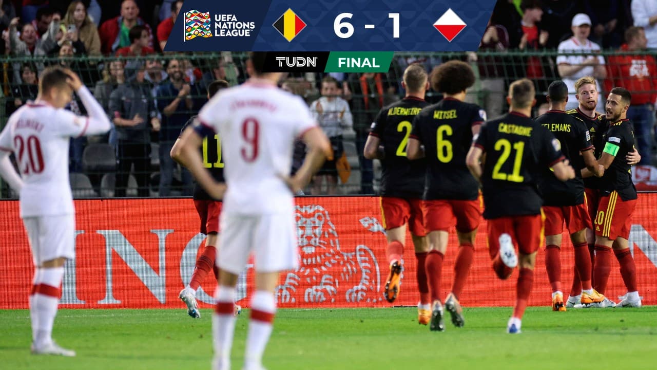 Bélgica humilla a Polonia, rival de México en Qatar 2022