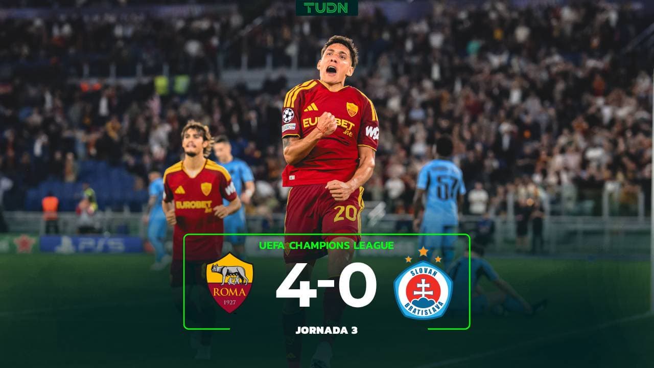 Resumen | Roma vs. Slovan Bratislava - UEFA Champions League 2026-27, Fase de Liga