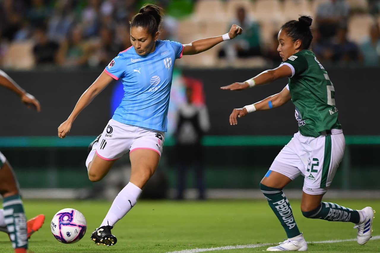 Por Monterrey marcaron: Mónica Desiree y Diana Evangelista (2); para las locales descontó Sanjuana De Jesús Muñoz.