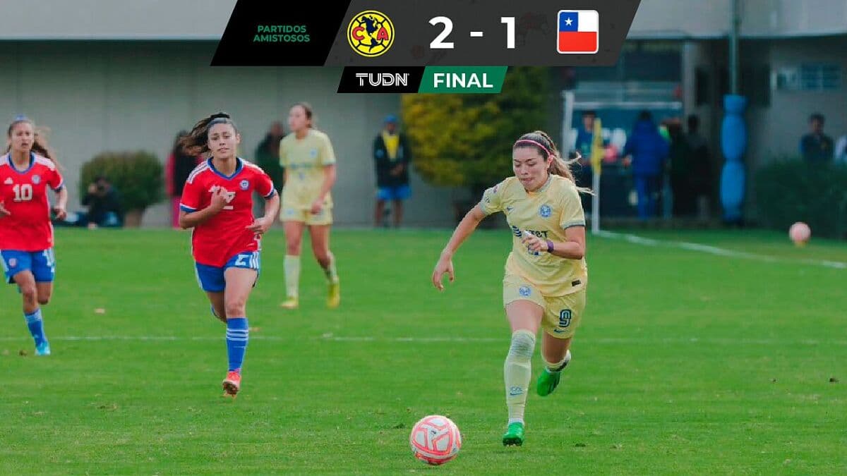América Femenil derrota a la Selección de Chile en partido amistoso
