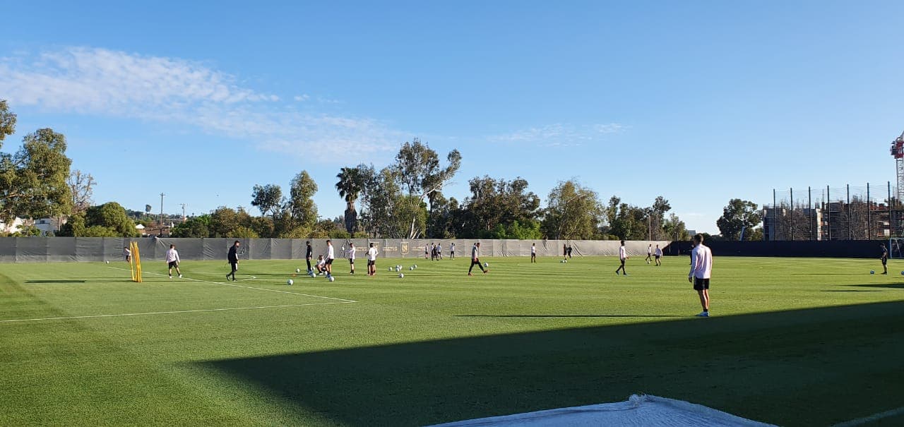 Inter Miami entrenó esta tarde en las instalaciones de LAFC por última vez antes de debutar en la MLS.