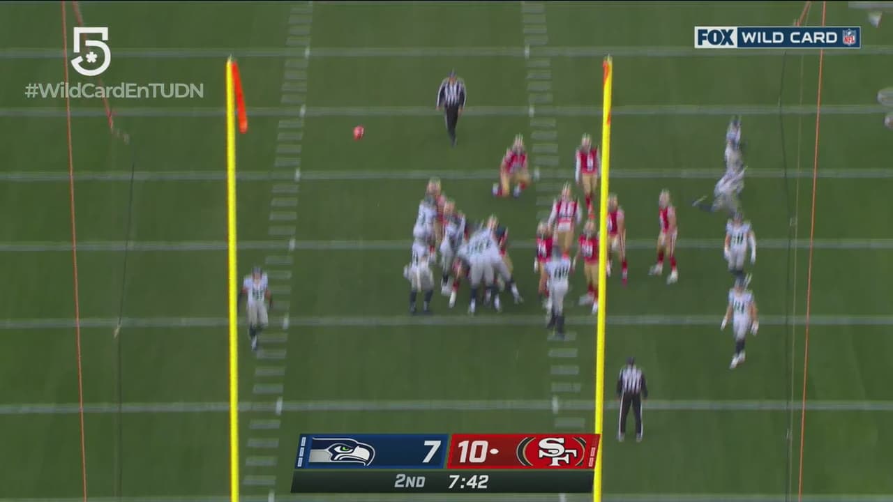 ¡Se faja la defensa de Seattle! 49ers se conforma con otro gol de campo