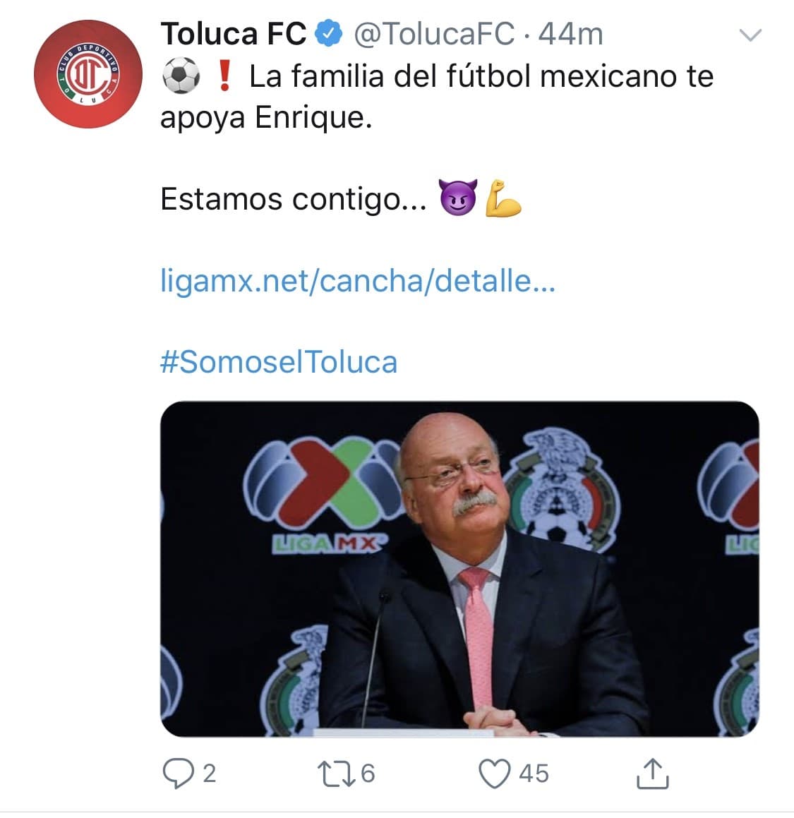 Mensajes de aliento de los clubes del futbol mexicano, tras el positivo de Enrique Bonilla en COVID-19.