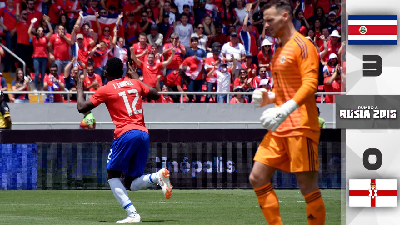 Costa Rica se despidió de su afición con goleada sobre Irlanda del Norte