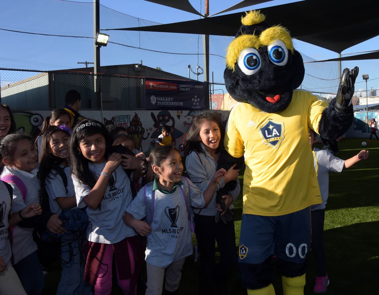 Cozmo, el ídolo de los niños de LA Galaxy.