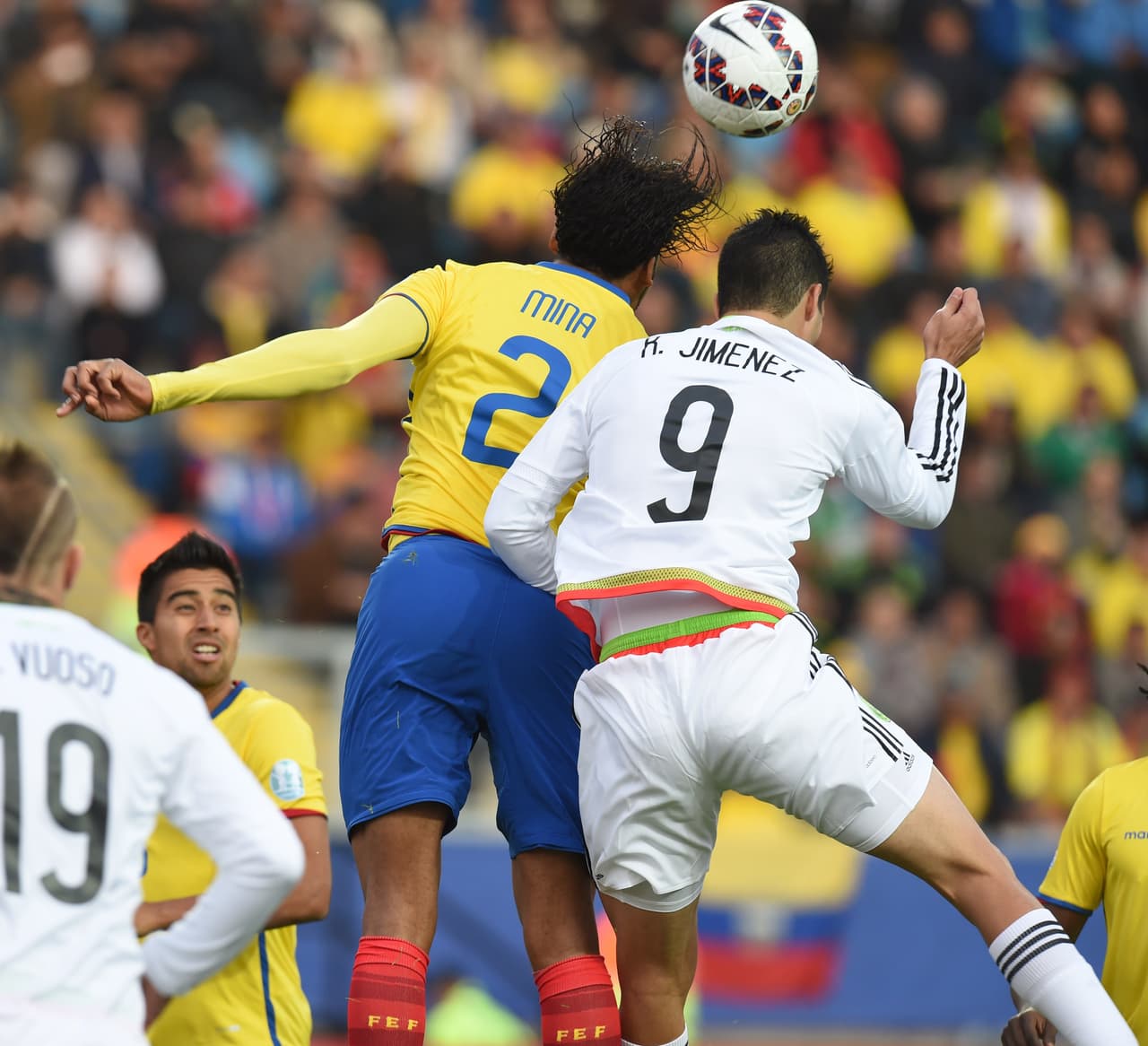 Jiménez fue seguido como sombra durante todo el encunetro.