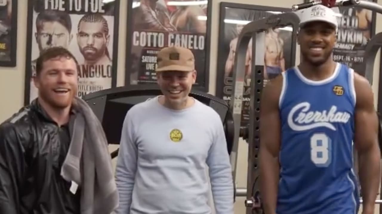 Trío inesperado: Canelo se reunió con Residente y Anthony Joshua