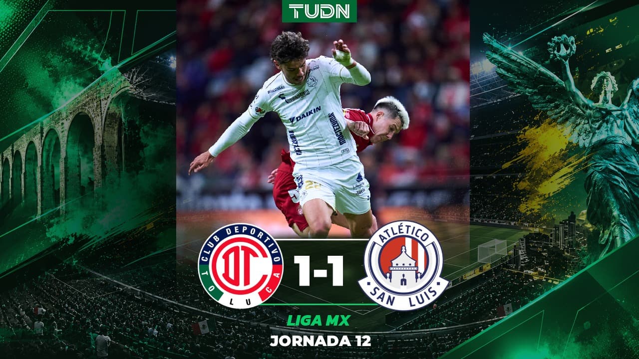 ¡Enfrían al Diablo! Toluca empata con San Luis y suma tres sin ganar