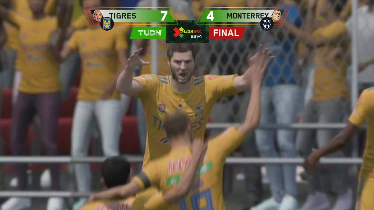 ¡Seis goles de Gignac! Tigres conquistó el Clásico Regio de eLiga MX