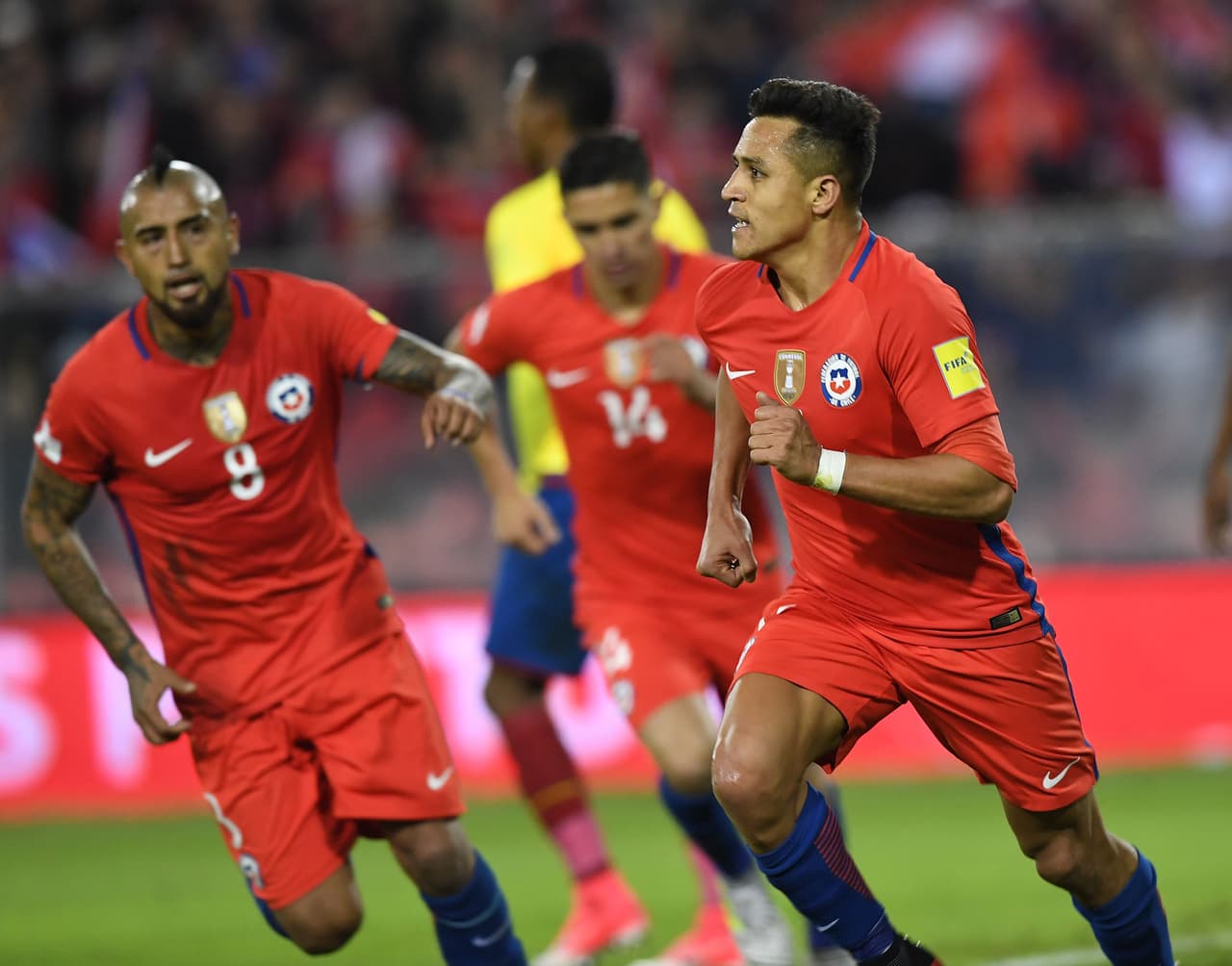 9. Chile (Conmebol): 1173 puntos [No clasificó a Rusia 2018]