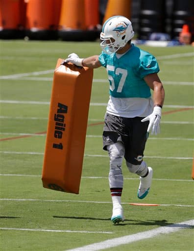 Las mejores tomas de las actividades organizadas de los Miami Dolphins rumbo a la temporada 2015 (AP-NFL).