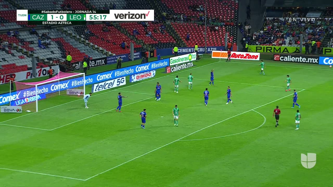 ¡GOL!  anota para Puebla. Kevin Velasco