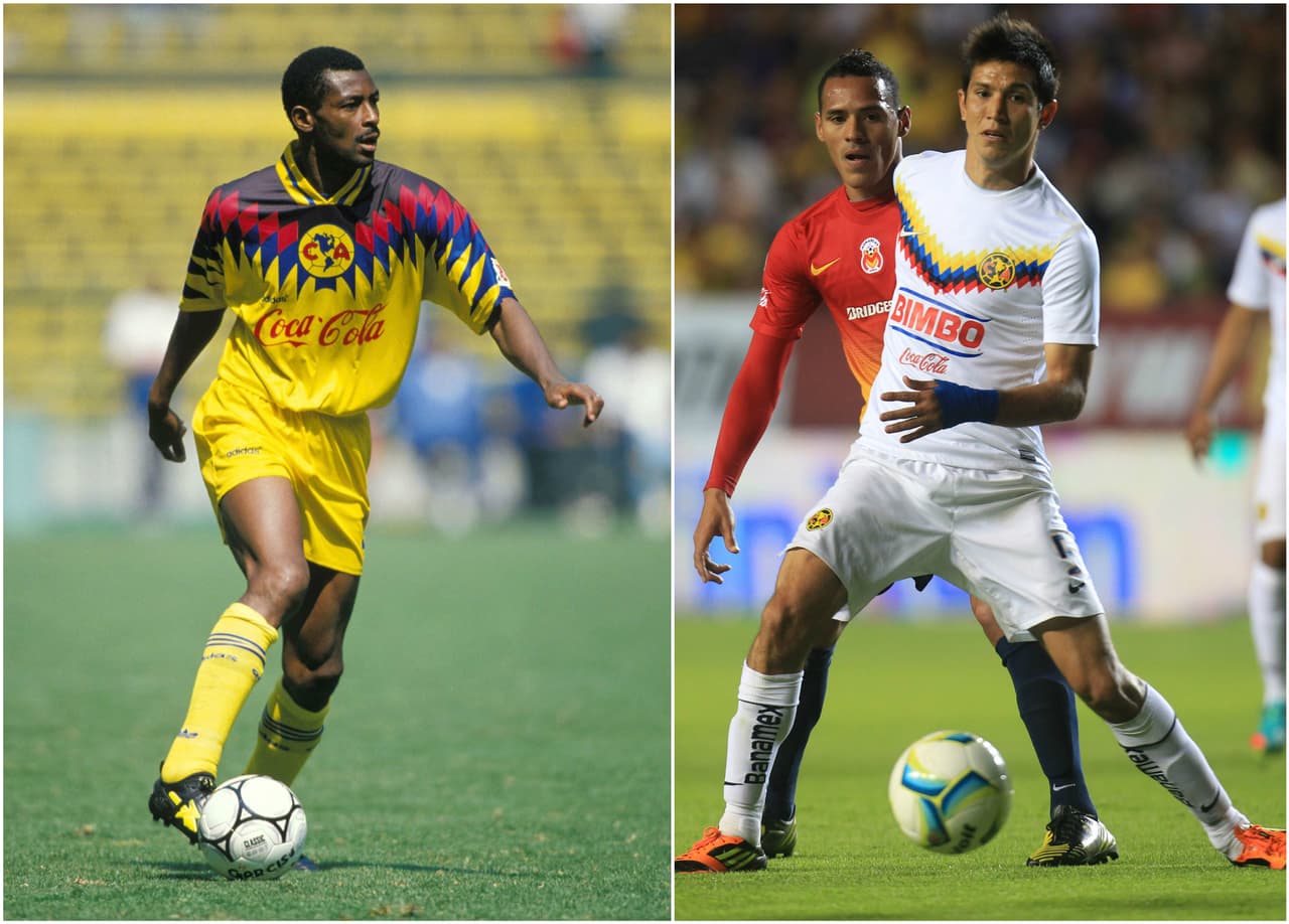 A pesar de que este mítico uniforme del América fue diseñado por 'la marca de las tres bandas', la marca de la 'palomita' usó un diseño retro muy parecido en el 2013.