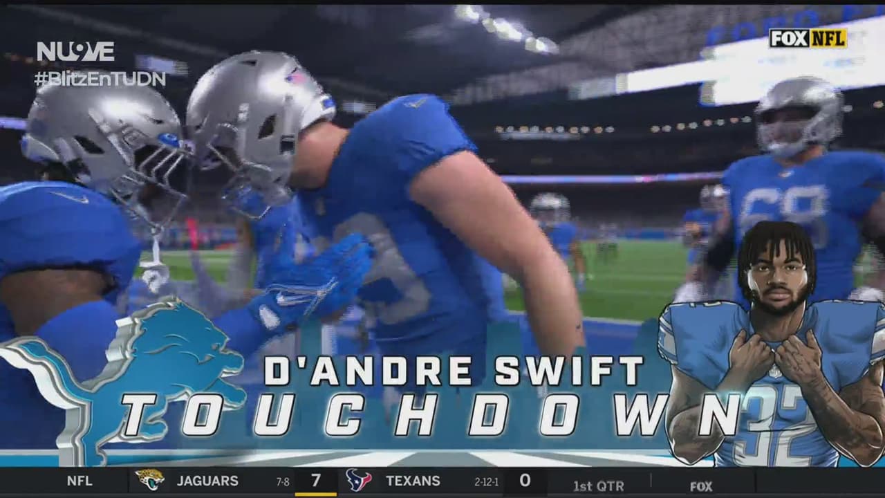 ¡El León se escapa! Nadie toca a D’Andre Swift y Detroit pasa al frente