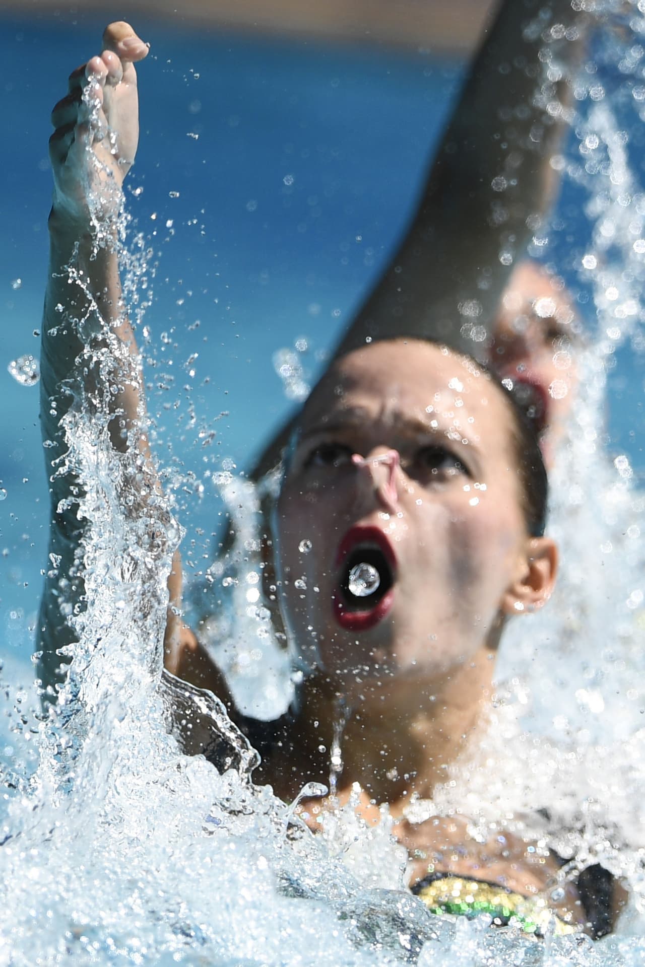 Primer día de actividad en el nado sincronizado, por ello, las gotas gigantes de agua hicieron su presentación en Río 2016.