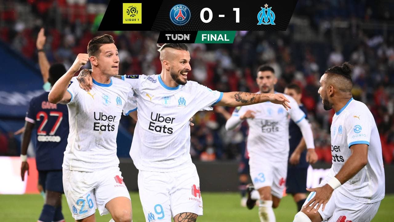 El PSG pierde con el Marsella en el clásico de Francia y expulsan a Neymar por agresión.