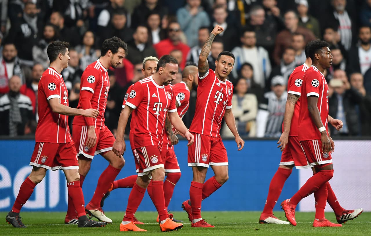 Bayern Munich clasificó a cuartos de final de Champions League tras ganar de visitante 1-3 contra Besiktas en el juego de vuelta de octavos de final, donde mostró su dominio en la serie.