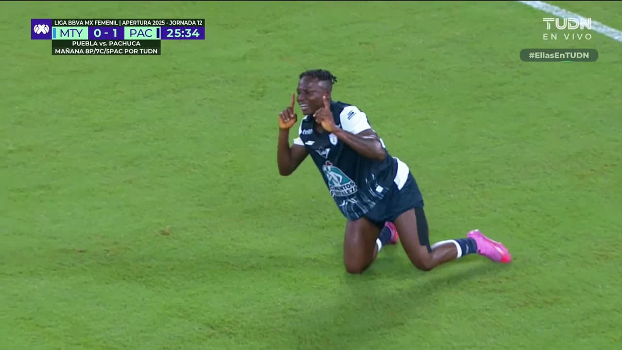 ¡Otro oso de Rayadas! Gol de Pachuca por medio de Chinwendu