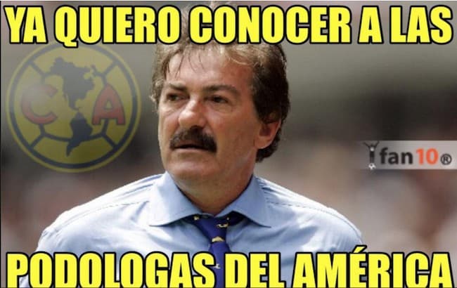 El estratega de América aún no debuta y ya es víctima de los memes tras su presentación con América.