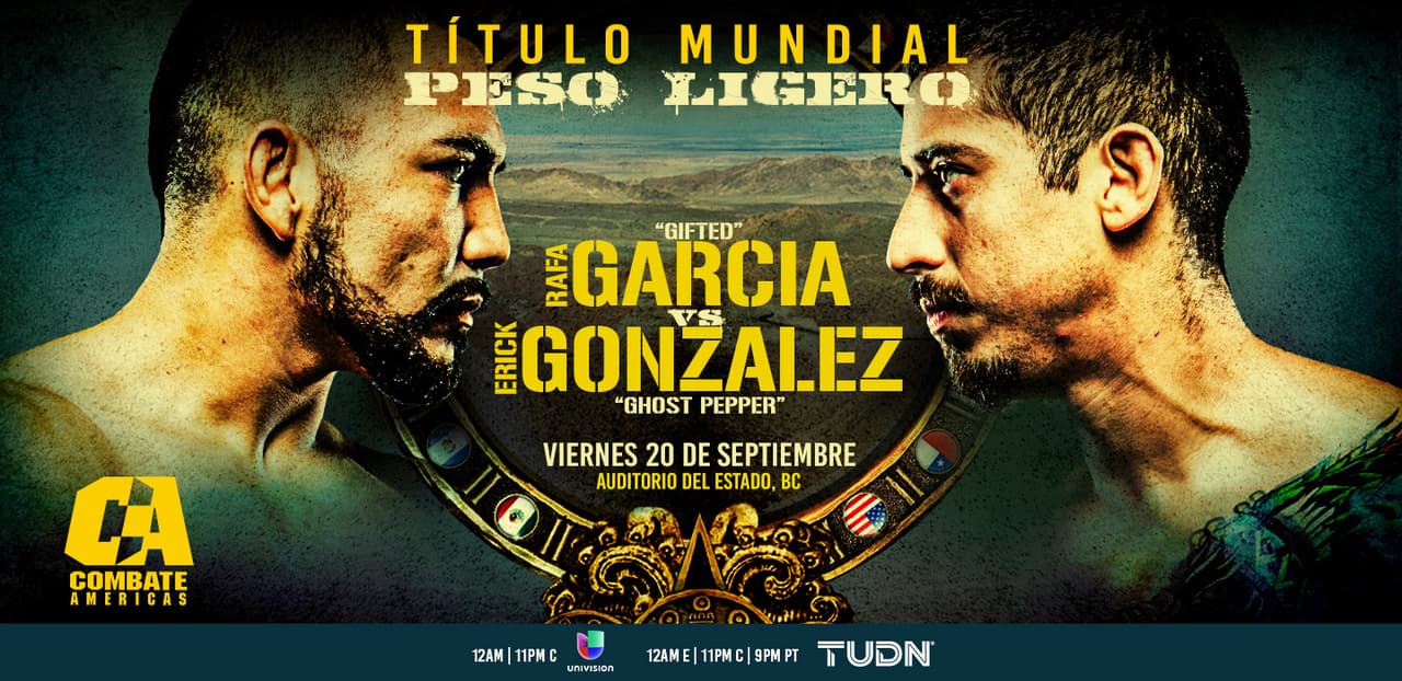 Erick González (USA) se enfrenta a Rafael García (MEX) por el peso ligero