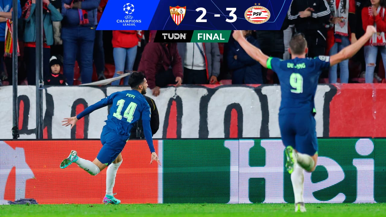 Resumen | Chucky se rompe, pero PSV Eindhoven echa al Sevilla de Champions