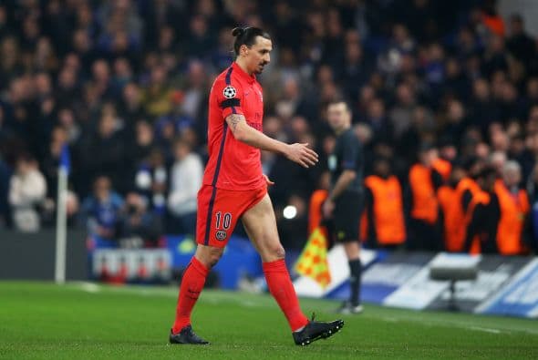 Las cosas se le complicarían al PSG con la expulsión de su referente Zlatan Ibrahimovic.