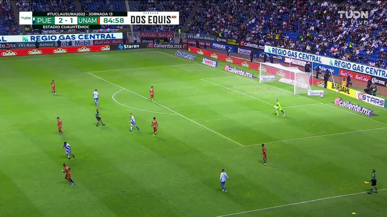 ¡GOOOL! Jorge Ruvalcaba anota para Pumas UNAM.