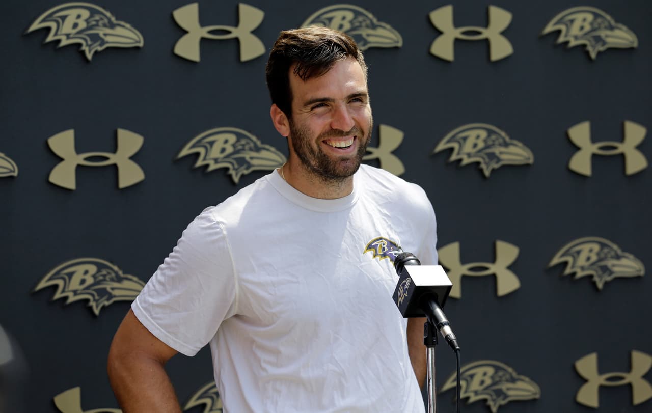 El quarterback Joe Flacco se ve a sí mismo jugando a los 40 años de edad