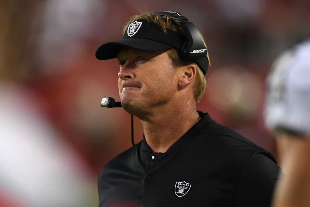 Los Raiders caen a récord de 1-7 y ha sido una muy mala campaña en el regreso a la NFL para Jon Gruden con Oakland.