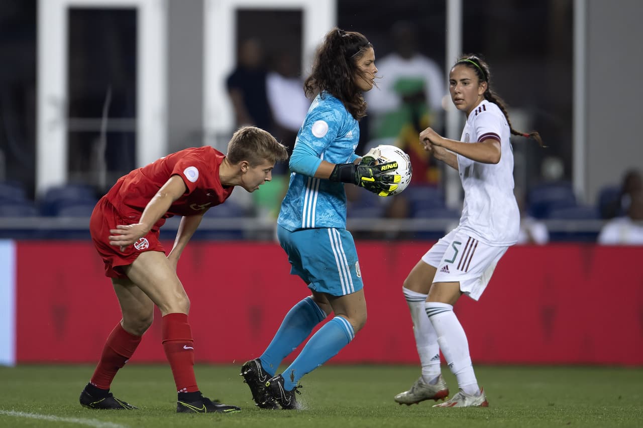 Con goles de Christine Sinclair y Shelina Zardorsky, Canadá le gana a México y asegura el liderato del grupo B.