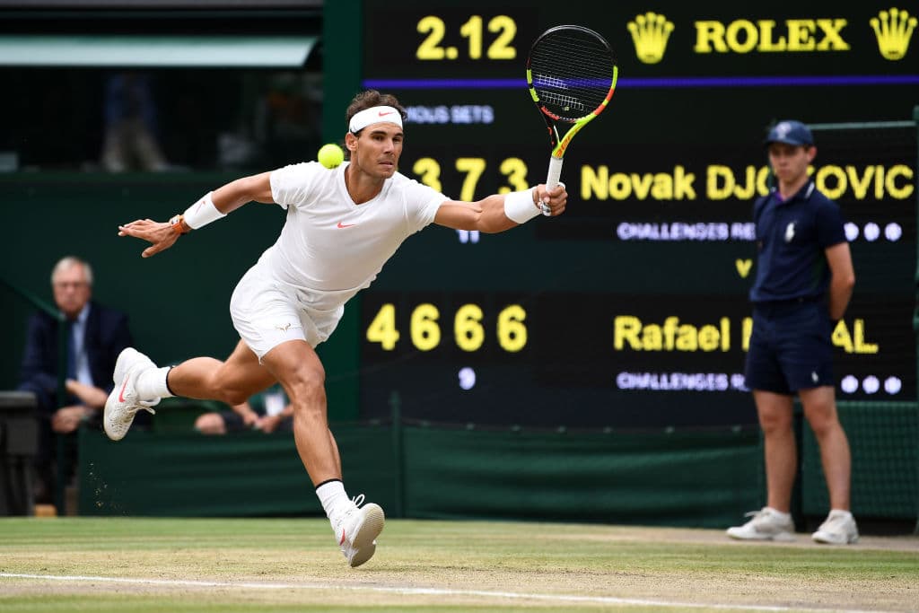 Nadal batalló el último set hasta forzarlo al desempate con un alto nivel tenístico.