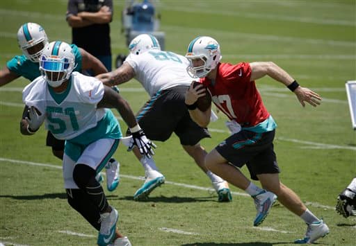 Las mejores tomas de las actividades organizadas de los Miami Dolphins rumbo a la temporada 2015 (AP-NFL).