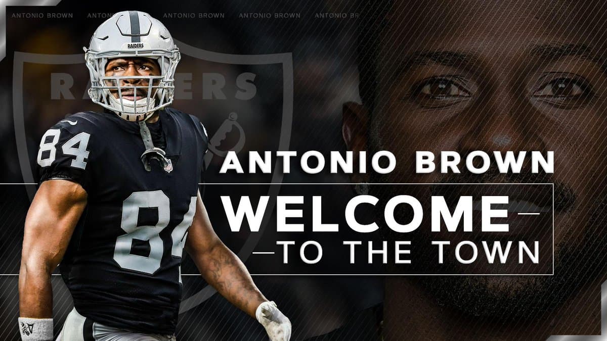 Así le dieron la bienvenida a Antonio Brown los Oakland Raiders a través de las redes sociales.