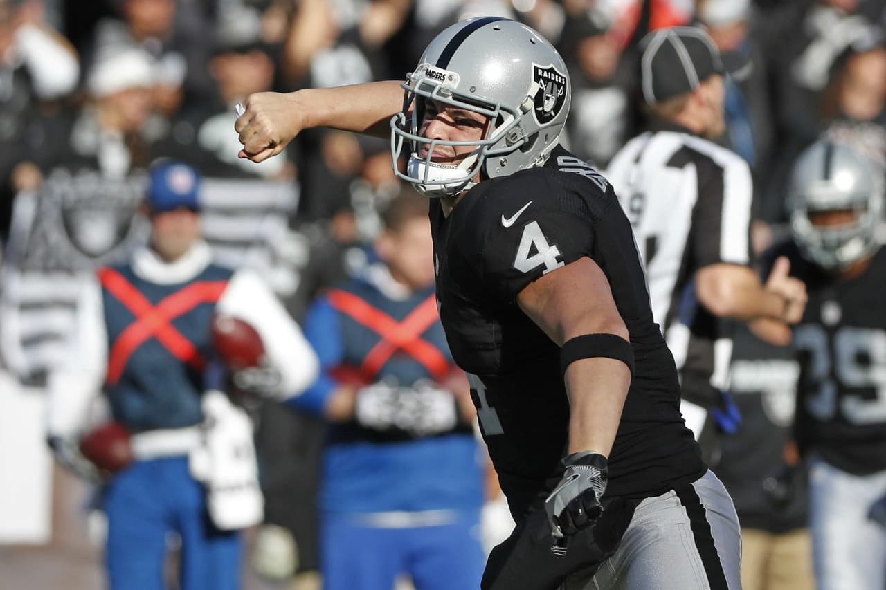 Los 
<a href="http://www.univision.com/deportes/nfl/oakland-raiders/" target="_blank">Oakland Raiders</a> fueron una de las grandes revelaciones, gracias en mayor medida a su QB, 
<b>Derek Carr</b>, cuya lesión al final de la campaña mermó las posibilidades de su equipo, que llegó a la Ronda de Comodines, donde perdieron ante los Texans.