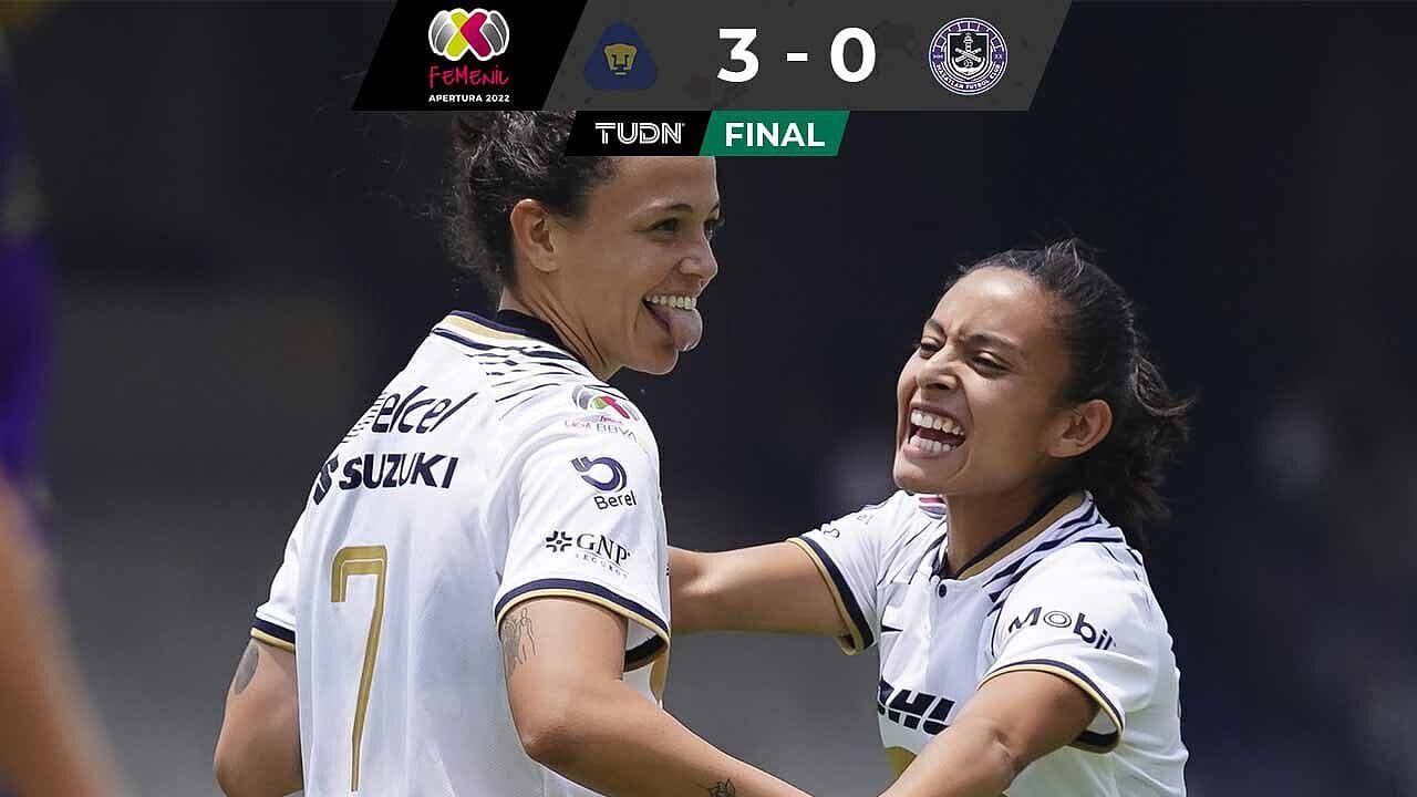 Pumas consigue debut en el Apertura 2022 con goleada ante Mazatlán