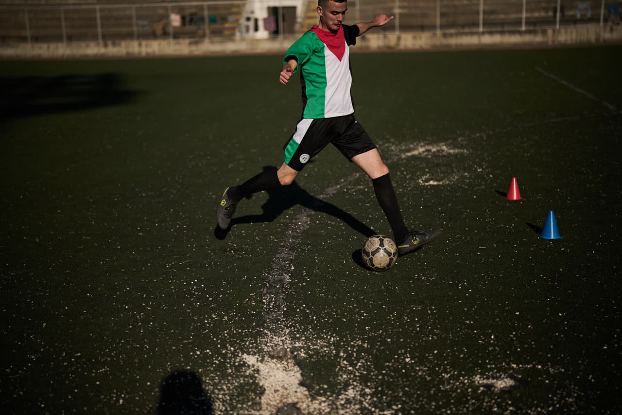 Una esperanza en medio del conflicto, la pasión futbolera de los niños palestinos