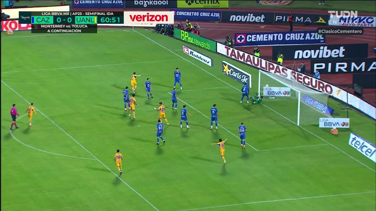 ¡GOL!  anota para Tigres. Ángel Correa