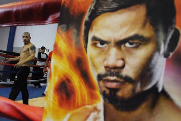 Miguel Cotto abrió las puertas del gimnasio en su preparación para la pelea contra Manny Pacquiao.