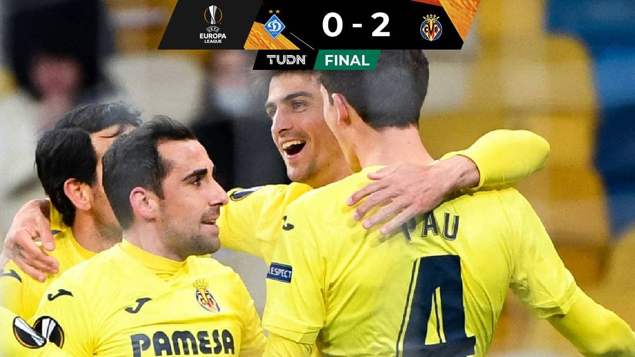 Villarreal venció al Dynamo en Kiev y pone un pie en Cuartos