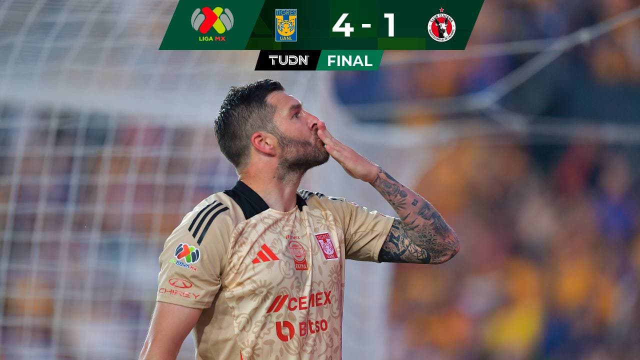 Tigres golea a Xolos y se clasifica directo a los Cuartos de Final
