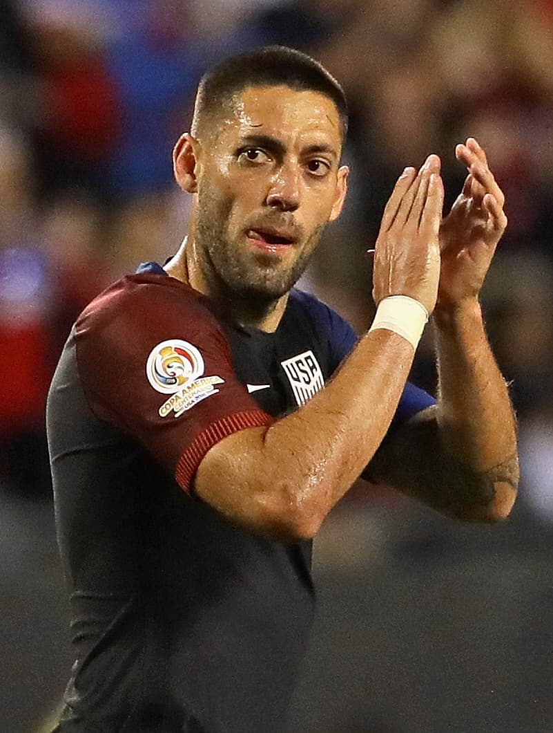 Clint Dempsey, de Estados Unidos, al terminar el segundo tiempo del partido.
