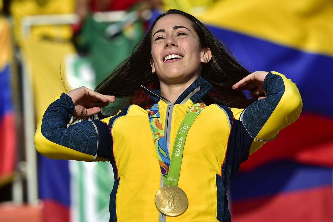 La colombiana Mariana Pajón revalidó su oro olímpico en Río 2016.