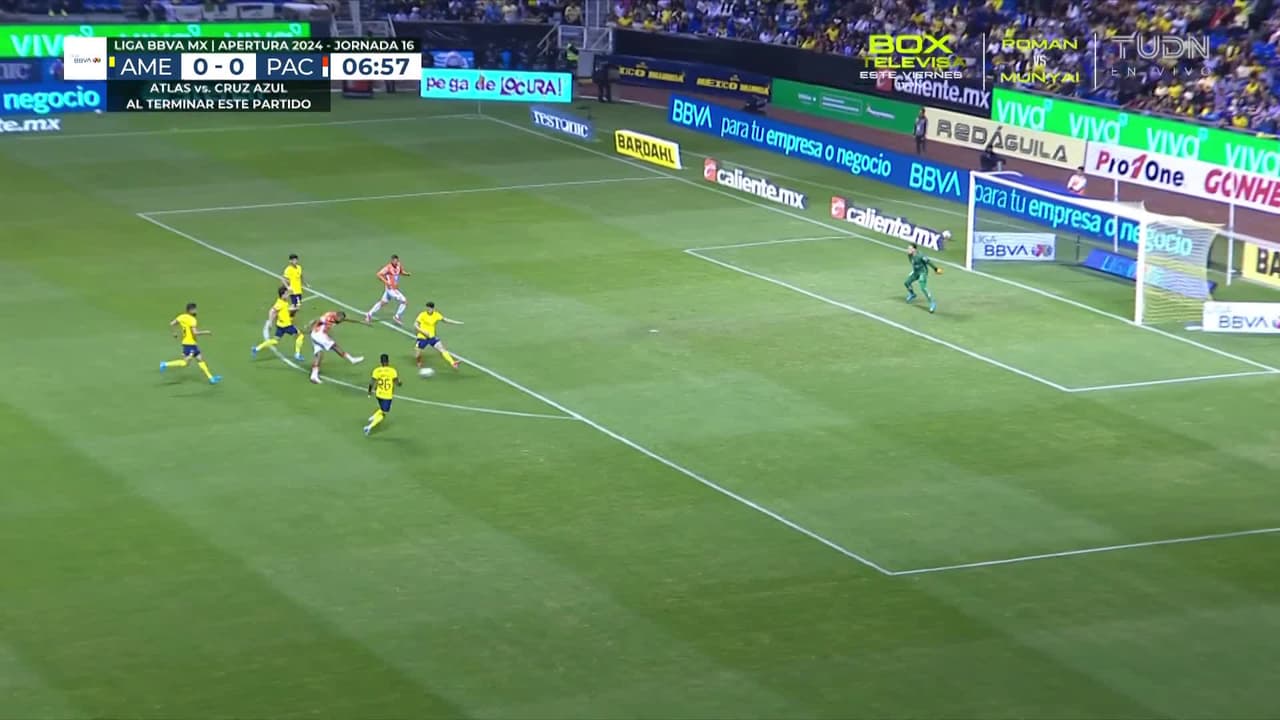 ¡Al palo! Pachuca cerca de abrir el marcador