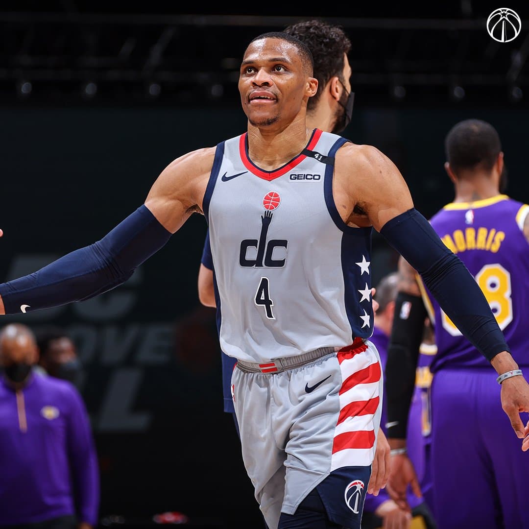 Russell Westbrook, clave en victoria de Wizards ante Lakers